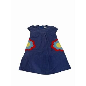 Mini Boden Girl Corduroy Dress Blue Size 5/6